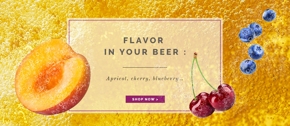 Flavor in your beer : Apricot, cherry, blueberry... Néroliane